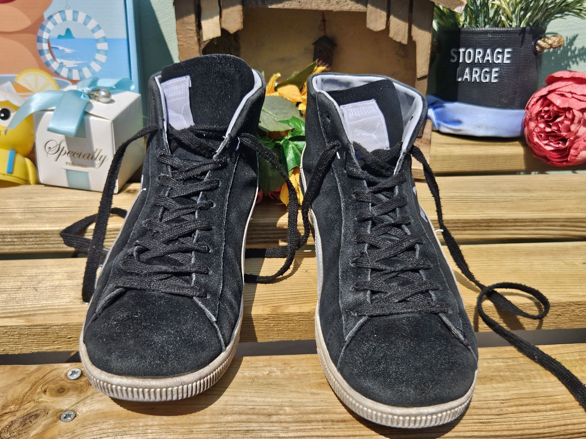 Puma кецове естествен велур N40.5