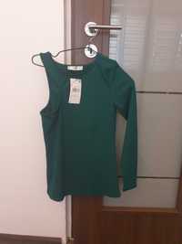 Bluza deosebita verde inchis Mango S