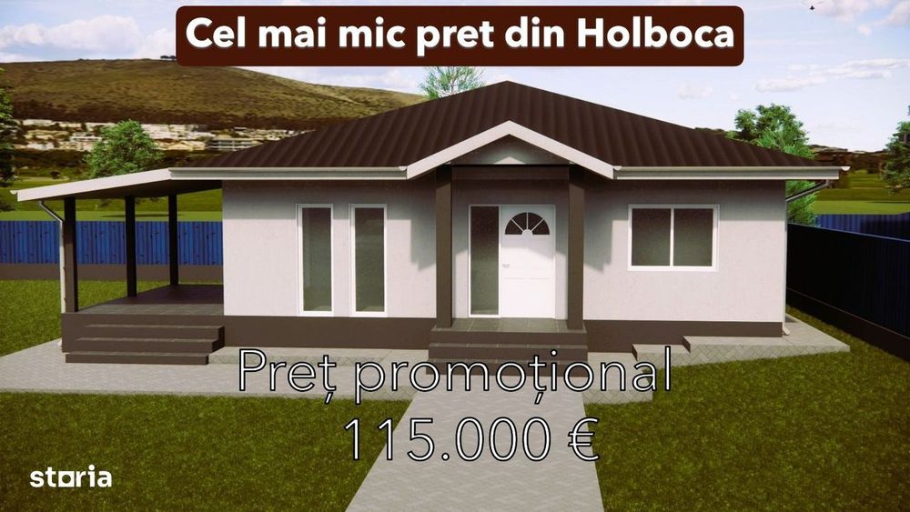 Cel mai bun preț din Holboca! Case noi, 112 mp – doar 115.000 €