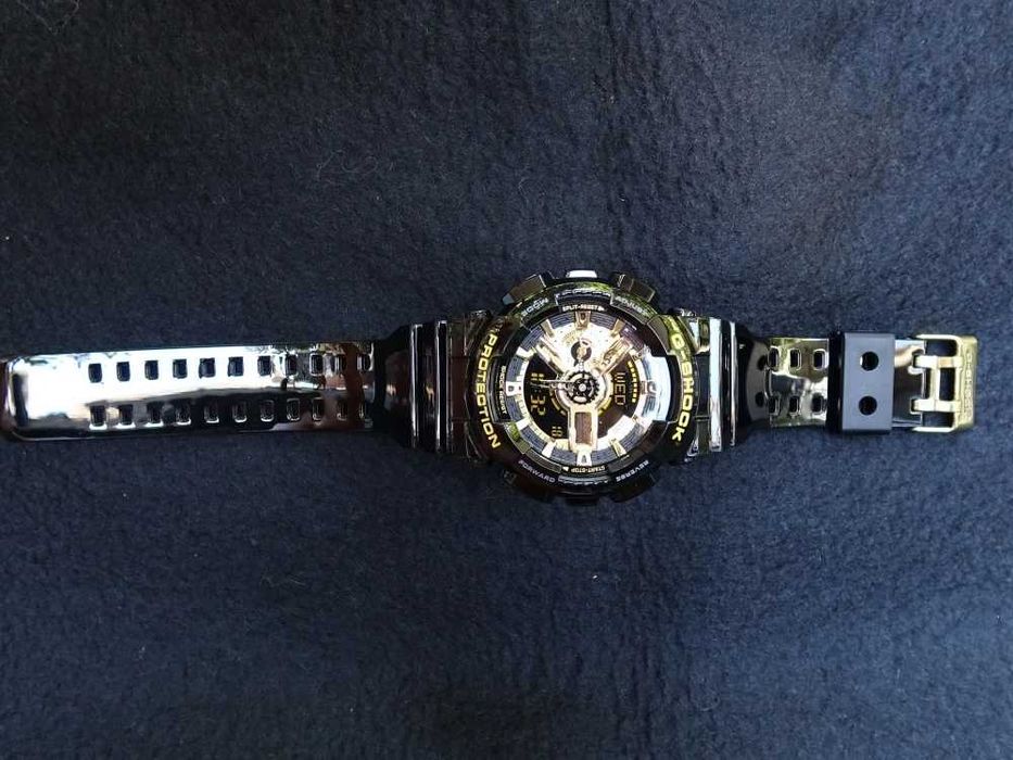 Ceas Sport Casio G-SHOCK GA-110 Black&Gold-NEGRU LUCIOS NOU 2025 !!!