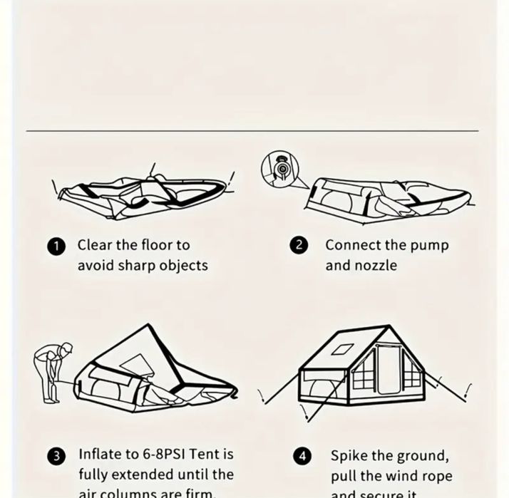 Надуваема палатка 3х2 метра