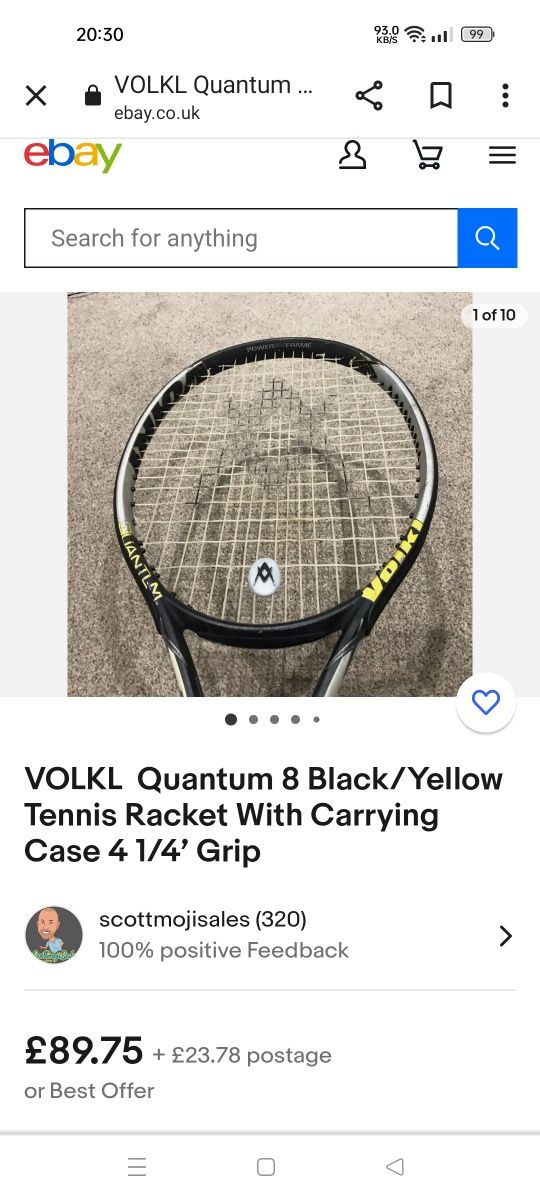 Racheta tenis volkl quantum 8!