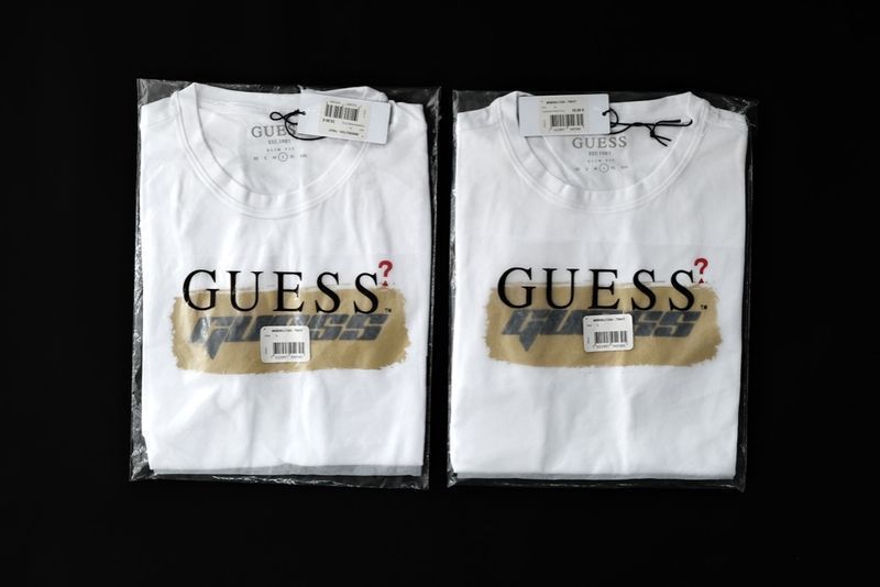 ПРОМО GUESS- M и XL -Оригинална мъжка бяла тениска