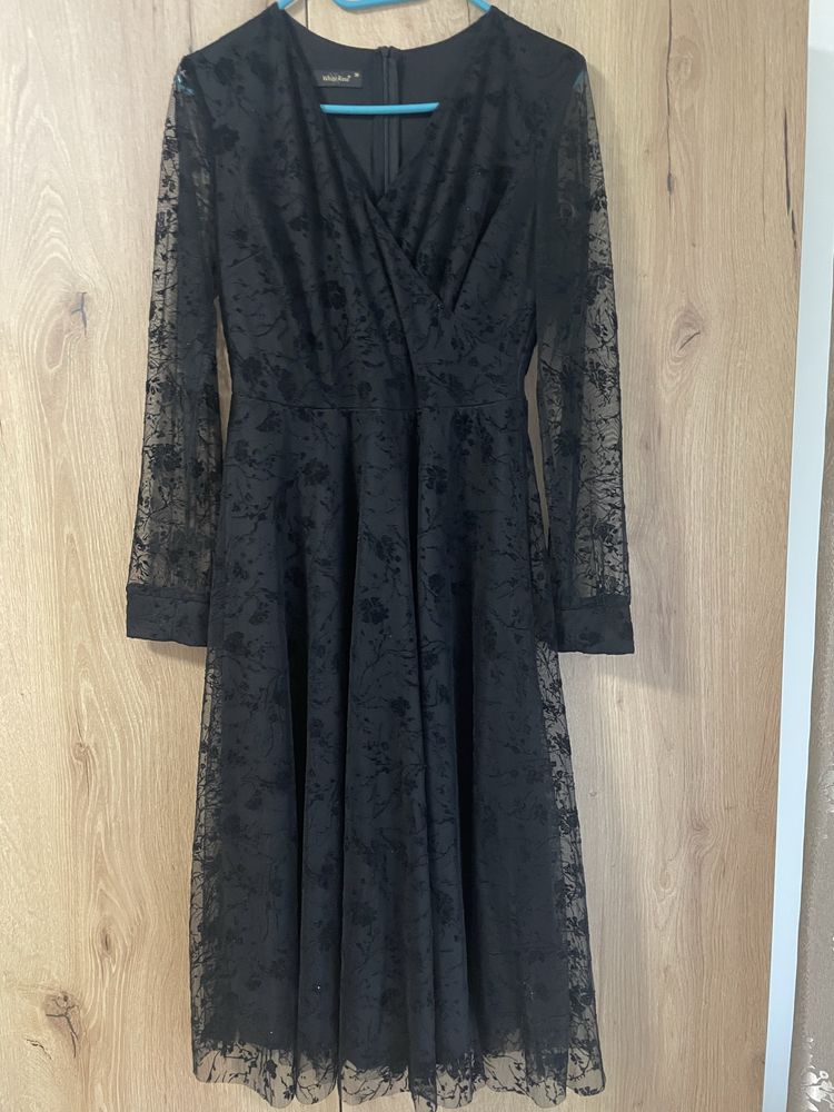 Rochie dantela/catifea