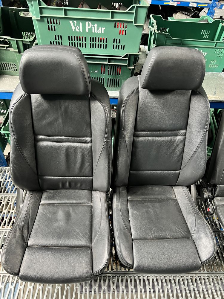 Interior piele negru recaro x5 e70 lci 7 locuri incalzire fata spate