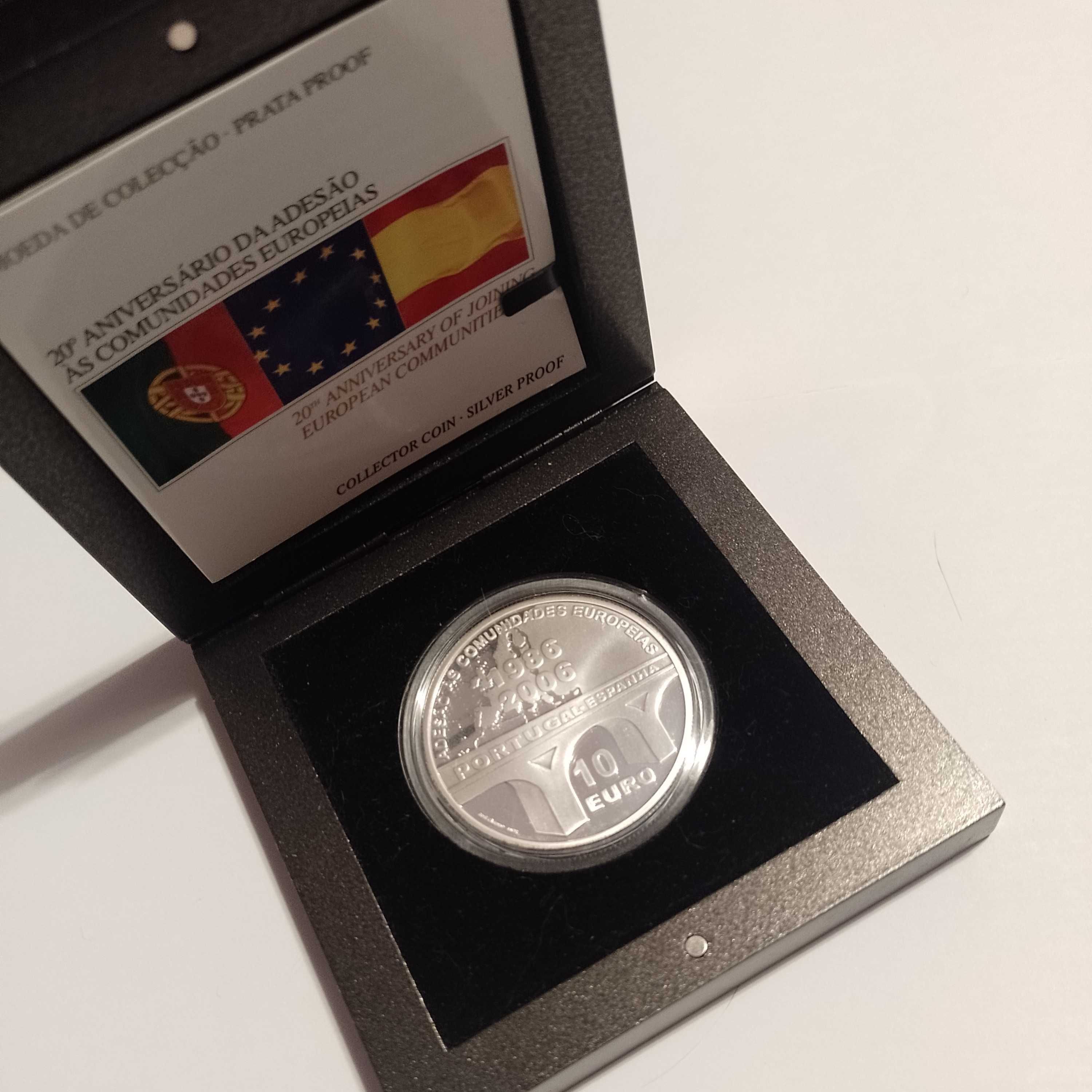Moneda 10 euro 1996 proof Portugalia rară 27g argint 925 tiraj 8000