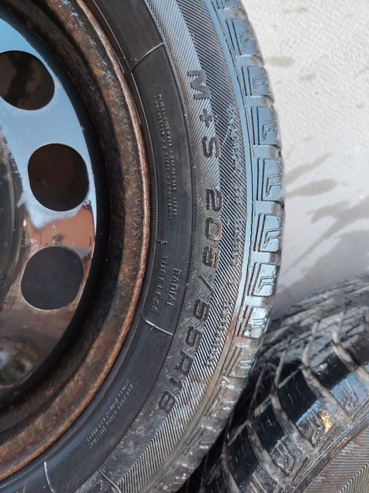 Jante tabla cu cauciucuri Goodyear iarna pe 16 , 112x5