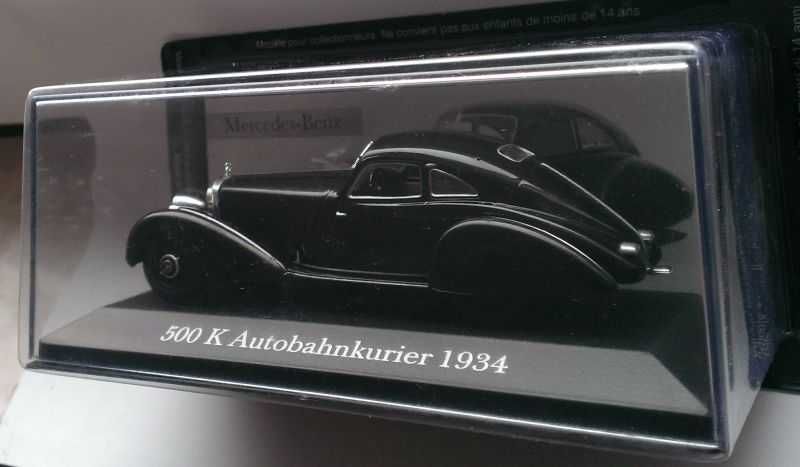 Macheta Mercedes-Benz 500 K Autobahnkurier 1934 - IXO/Altaya 1/43