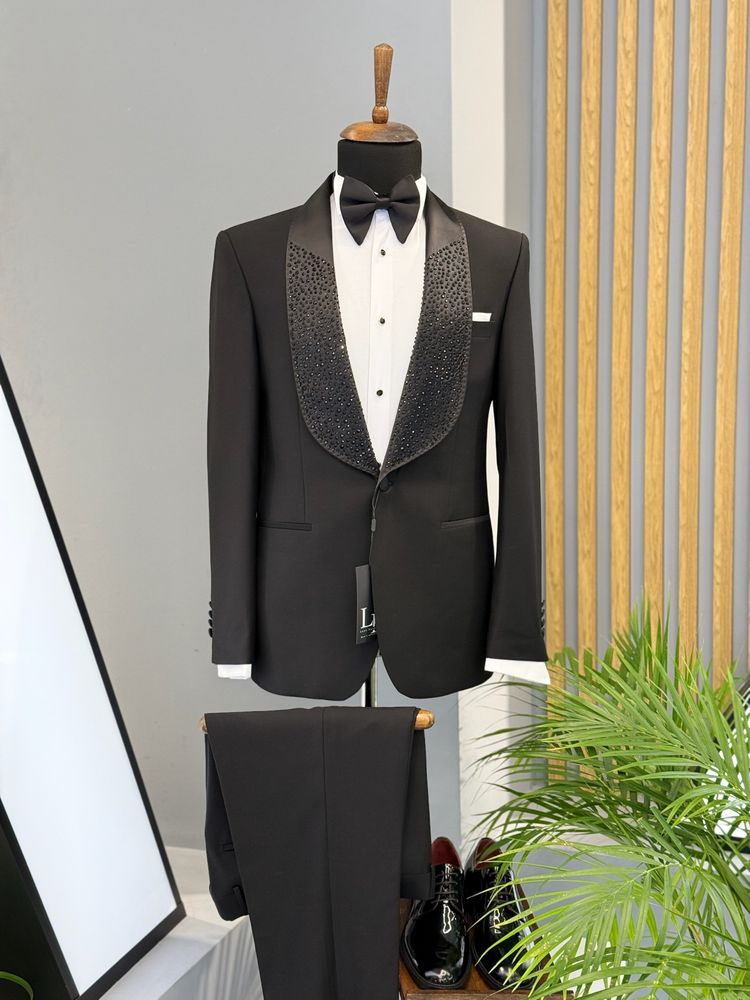 Costum ginere negru LAEL FASHION