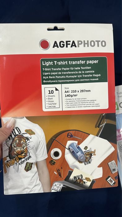 Foaie de transfer textil transfer paper imprimare tricou