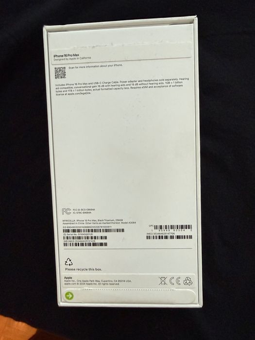 iPhone 16 Pro Max Black 256GB