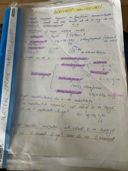 Vand materiale pentru admitere la chimie
