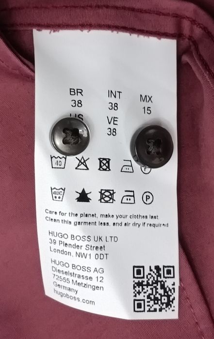 Hugo Boss Long Sleeve оригинална риза S дълъг ръкав