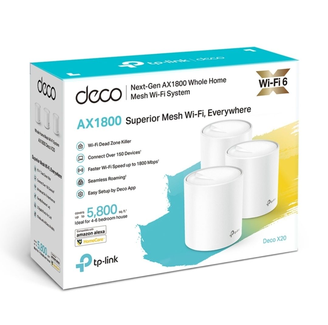 Новый! Deco x20 3-pac mesh system wifi6