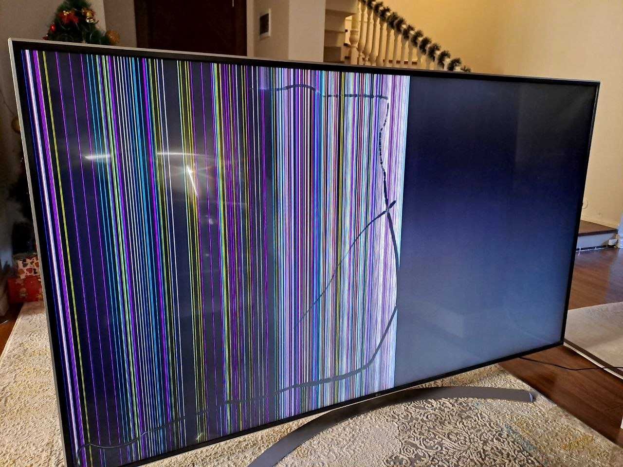 Экран разбитый. Тv LG 86 SMART (86SJ957V)