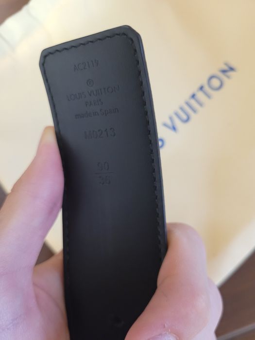 Curea LV barbati Damier Graphite