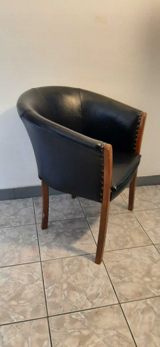 Scaun pilele vinilin - aspect vintage, foarte comod