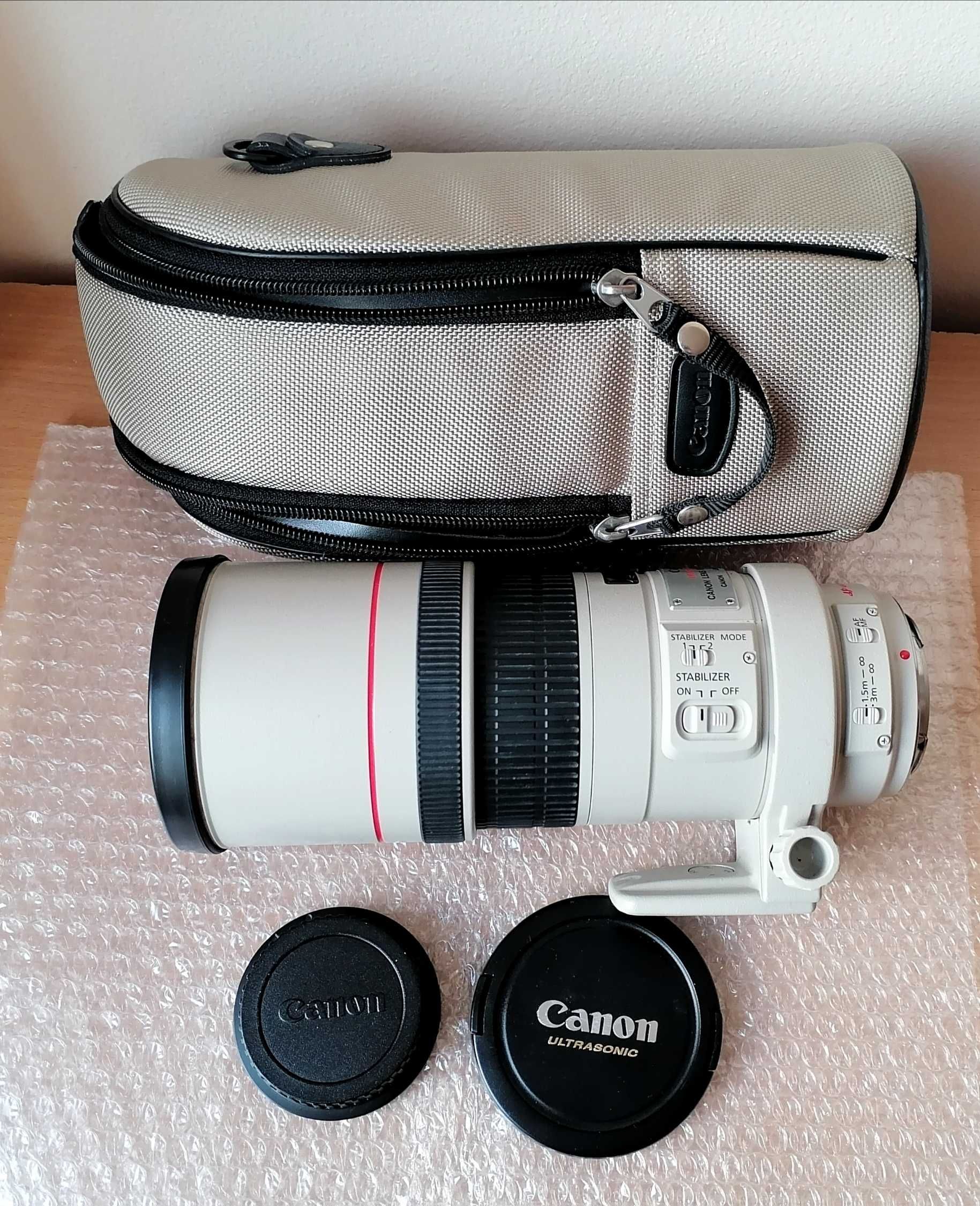 Obiectiv Canon EF 300 mm f4 L IS folosit foarte putin