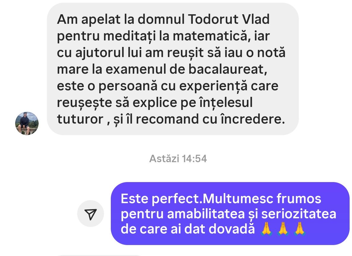 Meditații pentru elevii dornici să învețe matematică