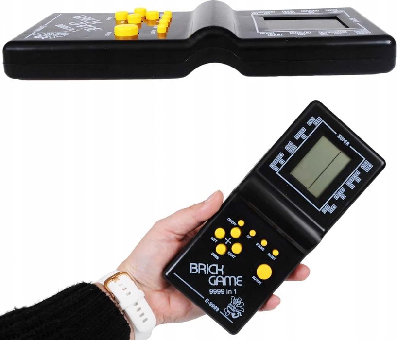 Joc retro portabil Tetris cu 9999 jocuri logice si puzzle copii adulti