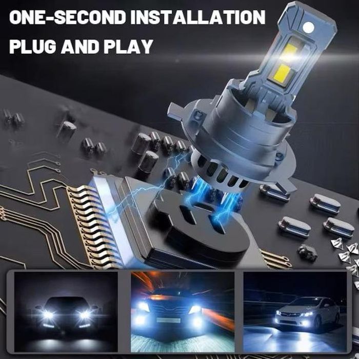 крушки фар canbus 30000lm h7 h18 led мини лампа 3570 csp 12v / 24v ...