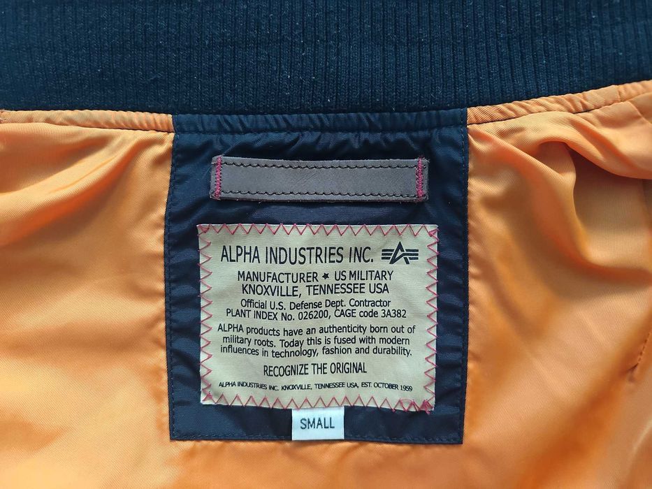 Alpha Industries MA-1 TT яке водоустойчиво бомбър (bomber) | размер S