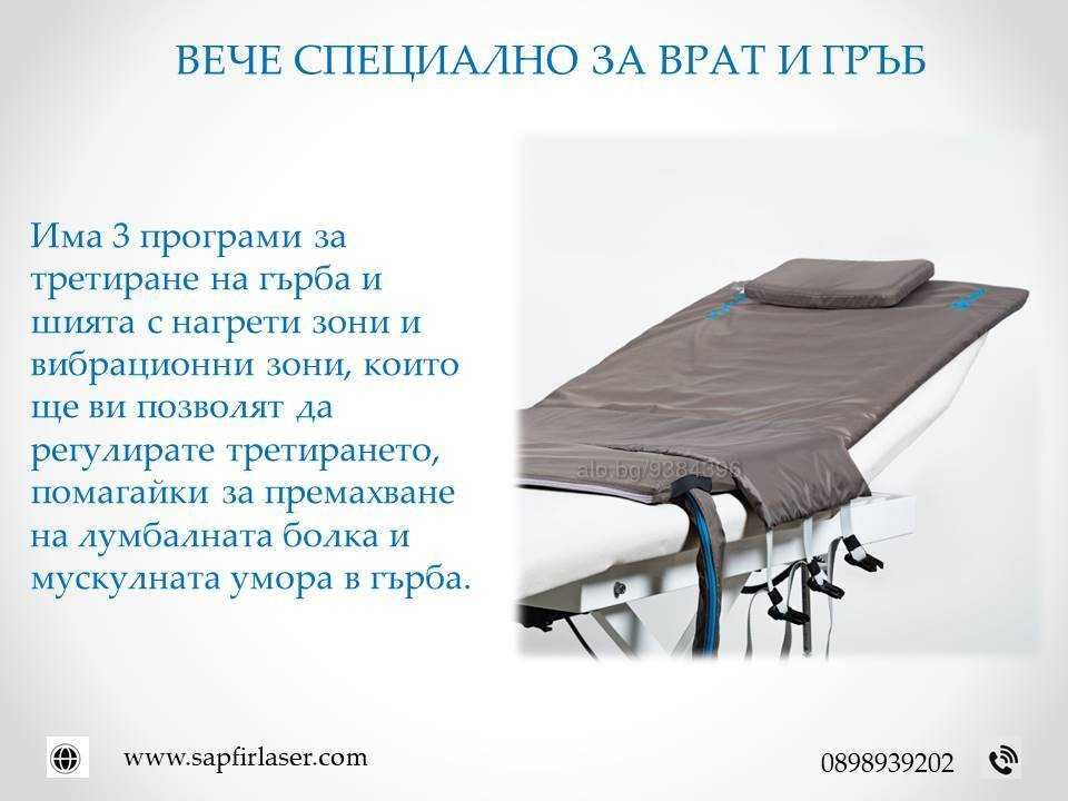 Пресотерапия за тяло+ гръб и шия-Pressotherapy DORSAL +