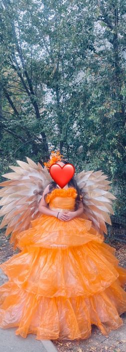 Пакеттен жасалған көйлек