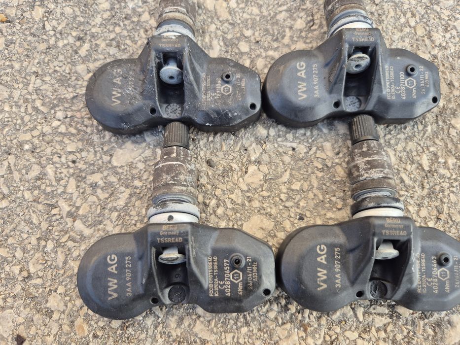 4бр. TPMS Датчици вентили VW сензори налягане гуми