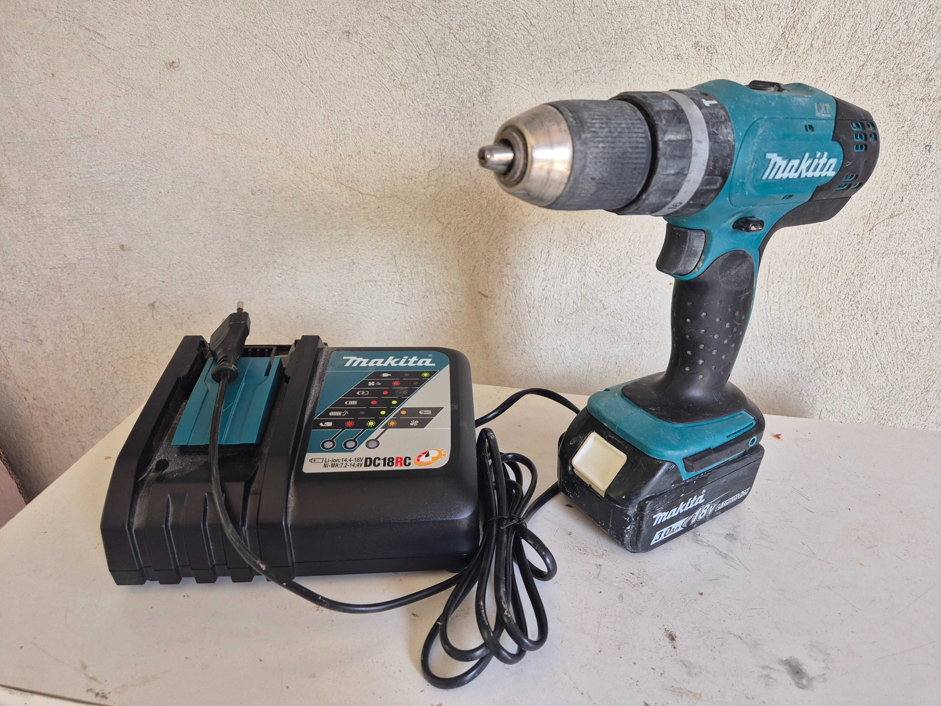 Makita Акумулаторен ударен винтоверт LXT 18V, 3 Ah батерия, DHP453RFX8