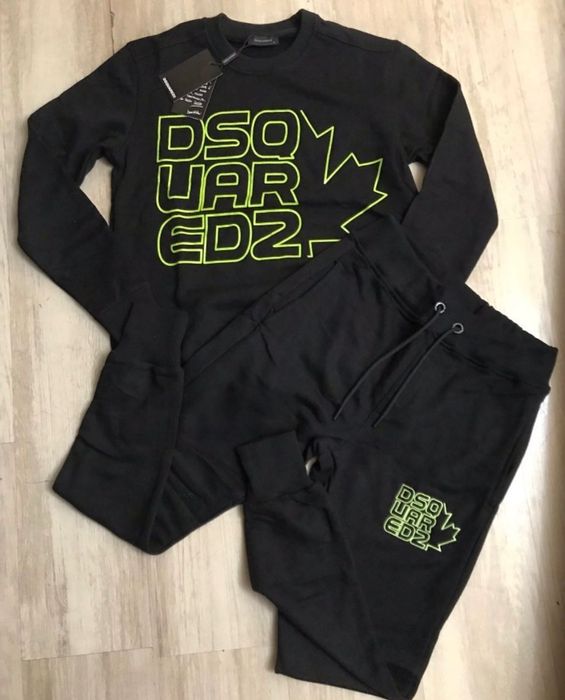 Мъжки спортен екип суитшърт и долнище черен размери С М Л ХЛ ХХЛ