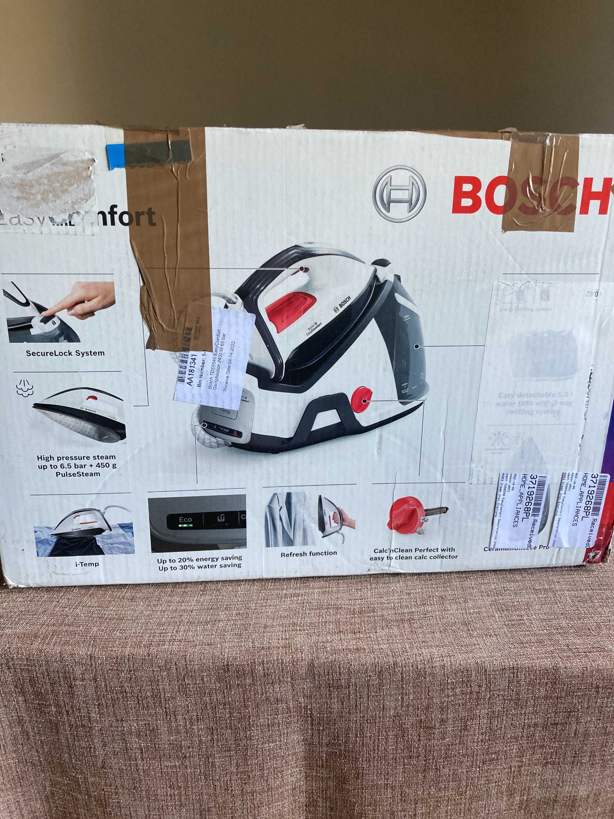 BOSCH ютия с парогенератор SERIE 6 – Easy Comfort TDS6540