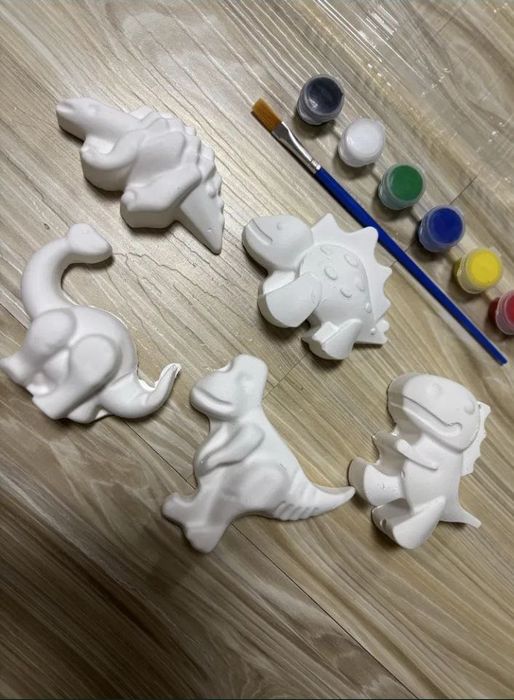 Болаларга мос экологик гипсдан ясалган фигуркалар (бояш учун)