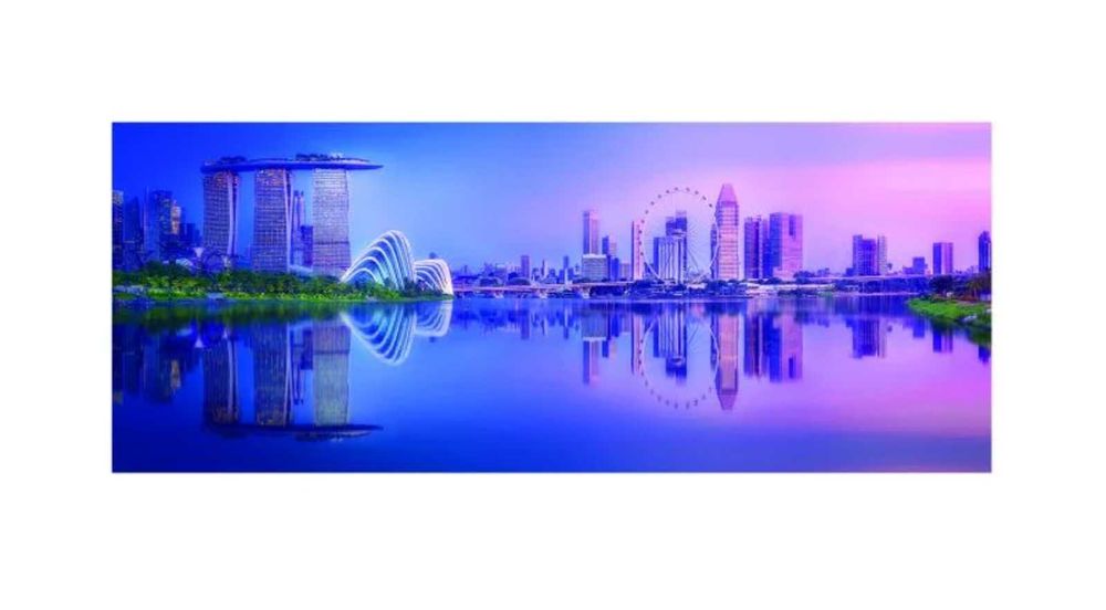 Tablou canvas Singapore, 125 x 50 cm