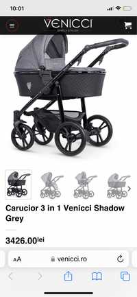 Carucior 3 in 1 Venicci in stare foarte buna