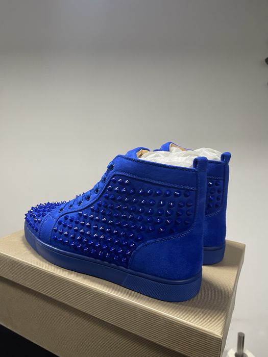 Christian Louboutin High Blue Spikes