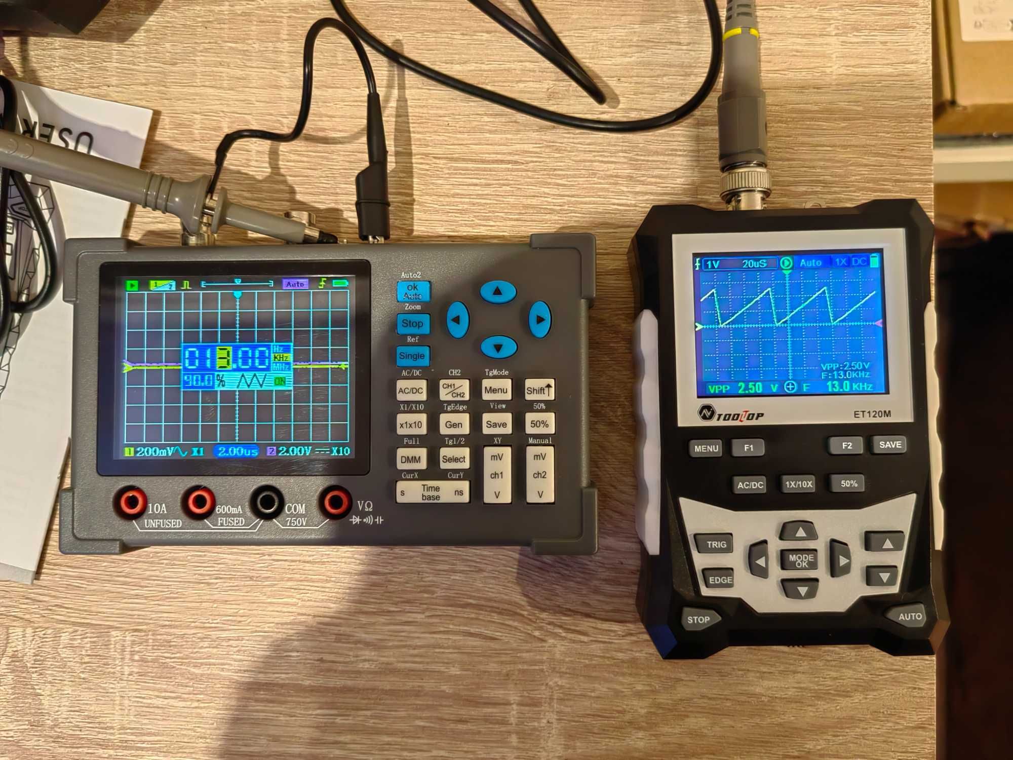 Осцилоскоп 120 Mhz , цифров ,  с генератор на  честоти