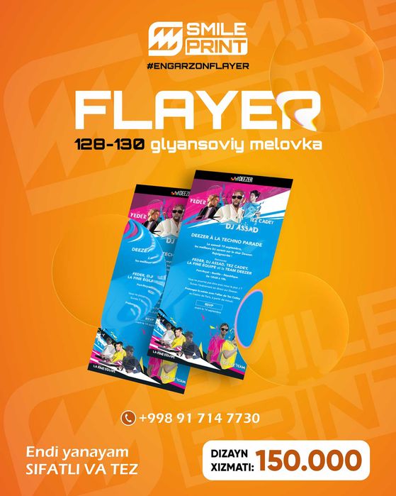Flayer / Флаер / ishlab chiqaramiz