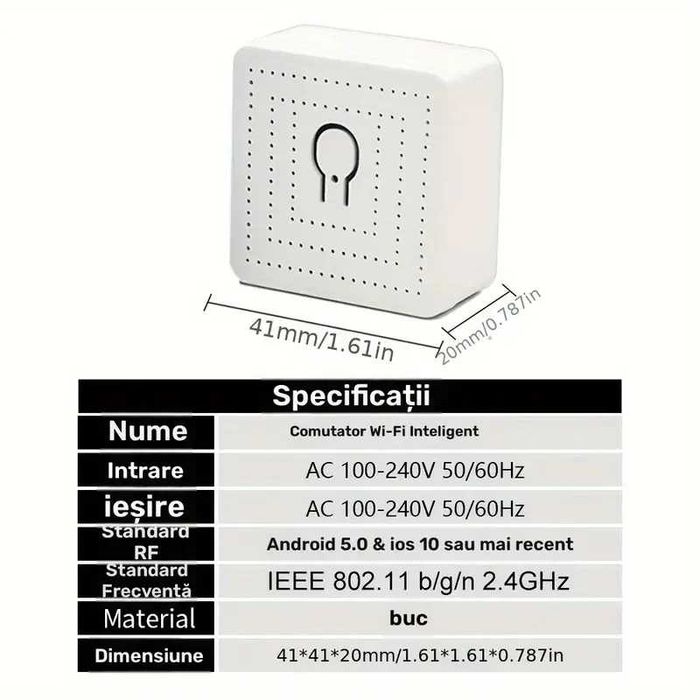 Comutator WiFi Smart - Google Home / Alexa