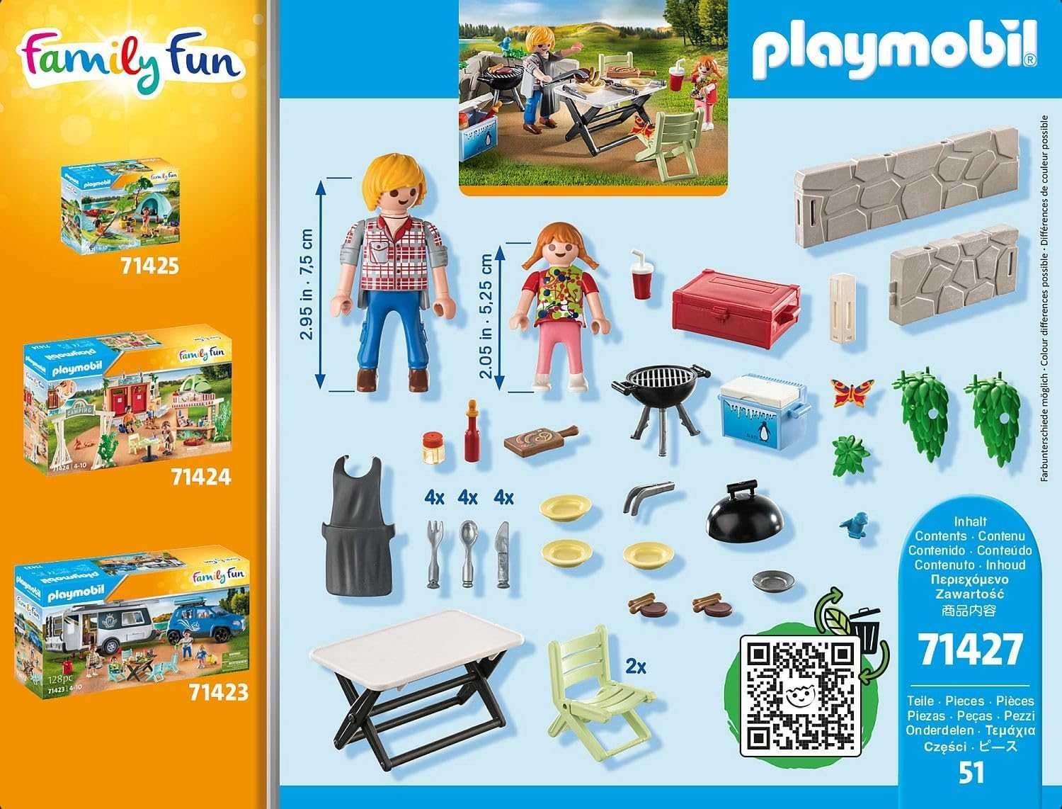 PLAYMOBIL Family Fun 71427 Конструктор Споделено барбекю