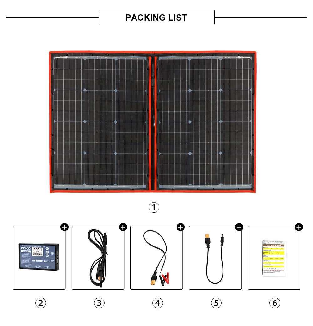 Panou solar portabil 100W Rulote,Camping,barci,Lifepo4