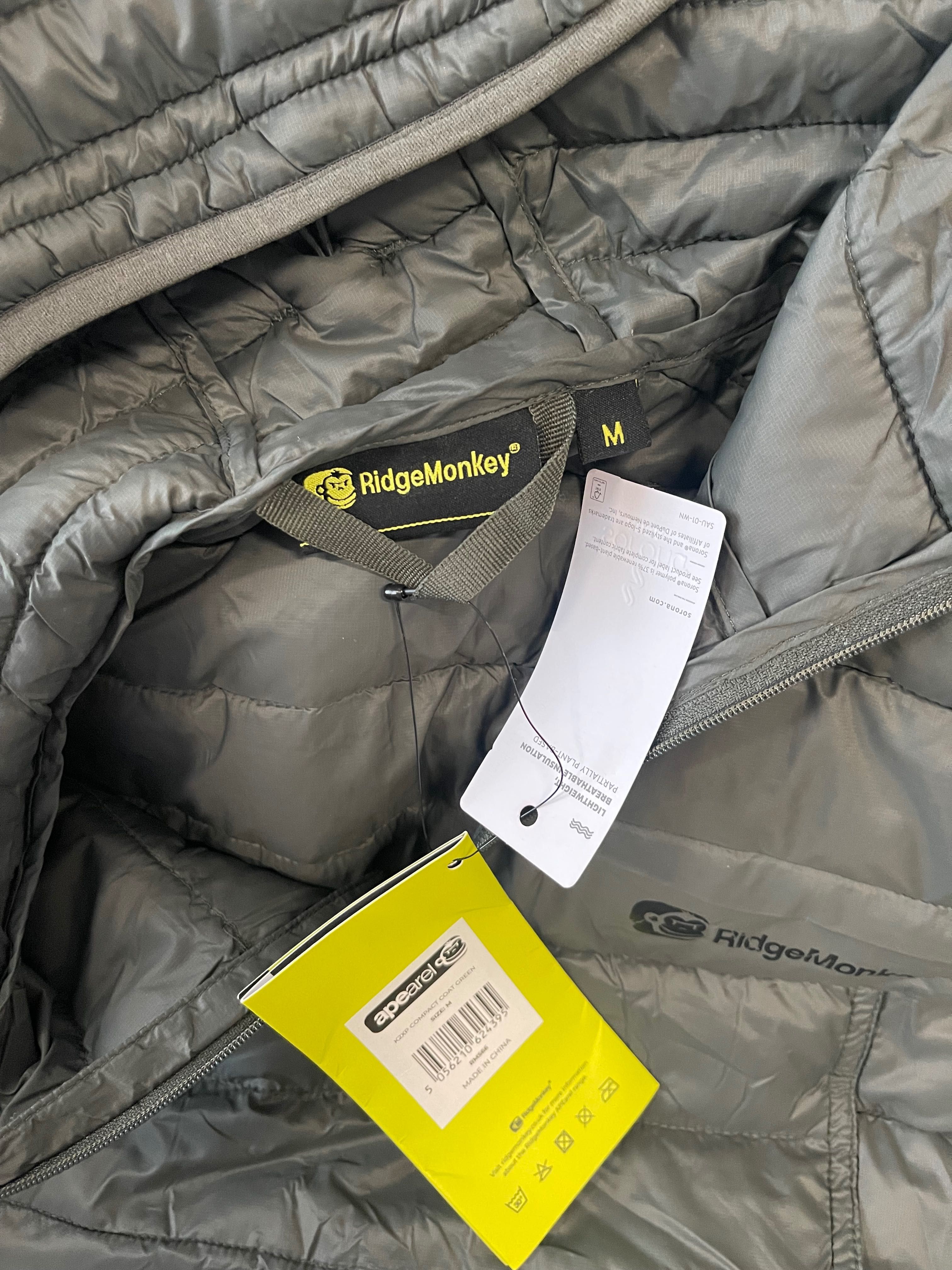 Мъжко риболовно яке RidgeMonkey Apearel K2Xp Compact Coat green RM565