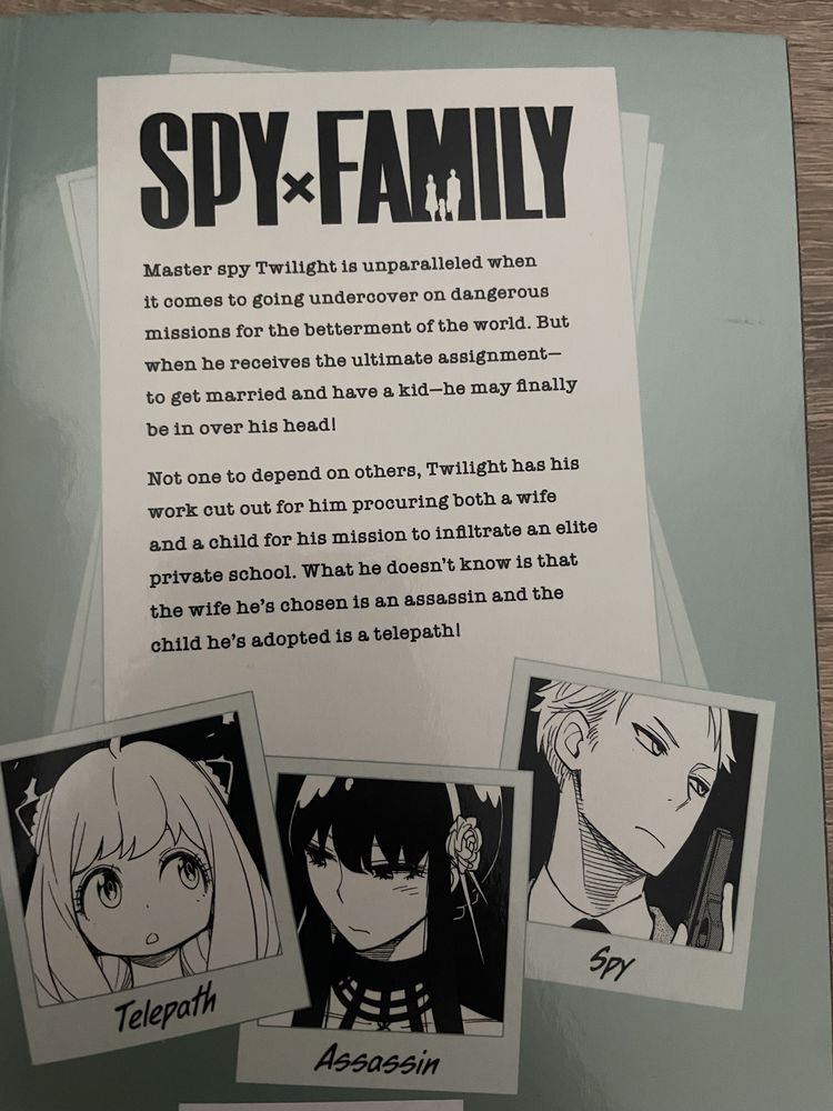 SpyxFamily Manga Vol. 1,4