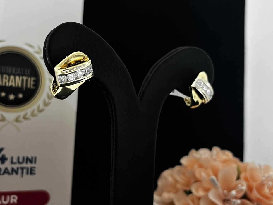 Cercei Aur 14k, 5.20g (AG16 Moldova b31935.3)-Garantie 2 ani!