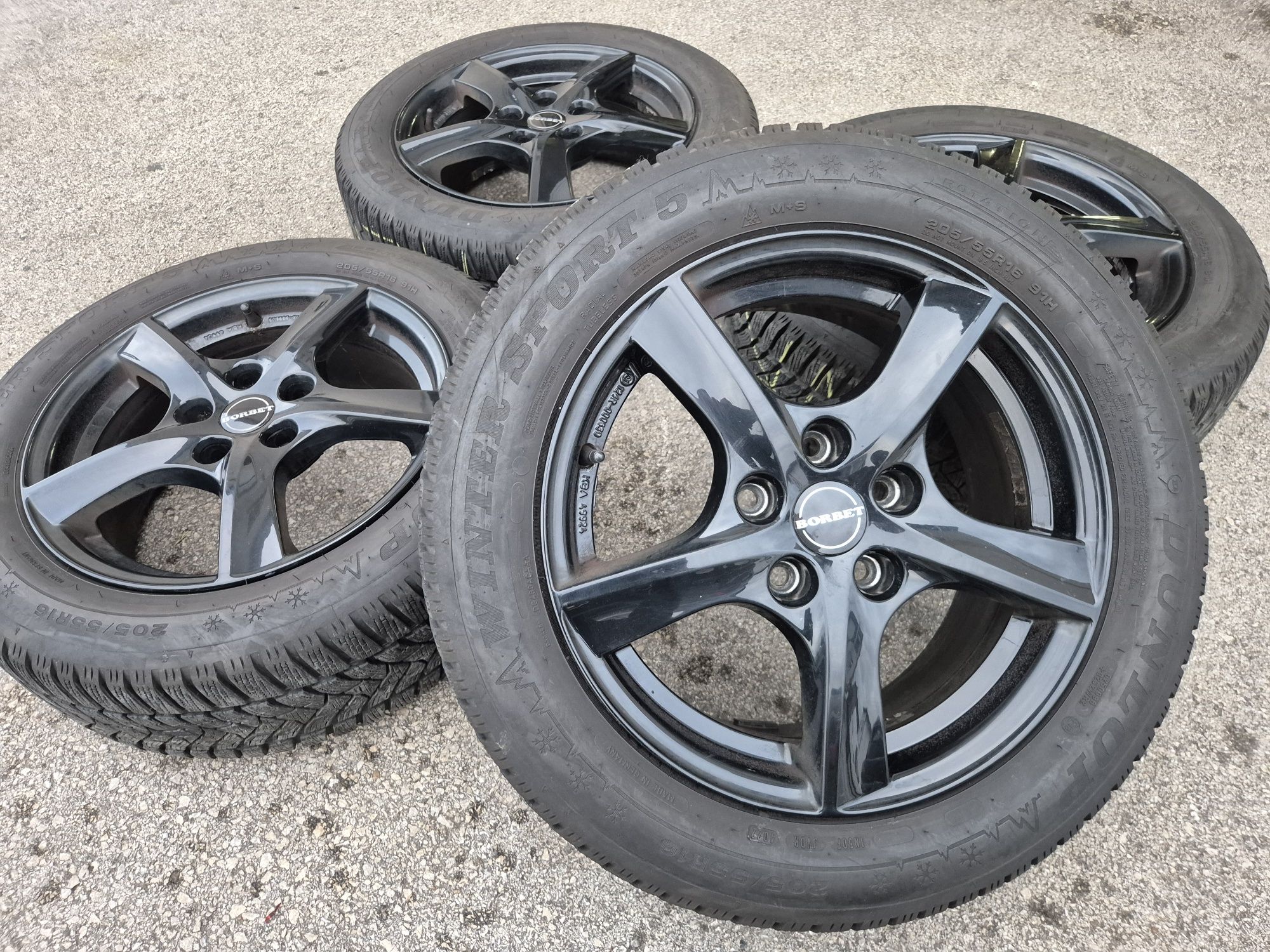 5х112/16 с гуми VW Audi Skoda Seat 5x112/16 Ауди Фолксваген Шкода Сеат