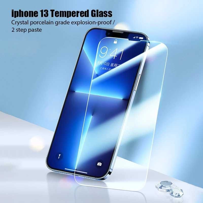 Glass for iPhone 13 и 14, стъклен протектор за Айфон 13 и 14