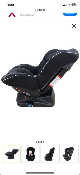 Scaun auto Kota Baby, Extra Safe, Cu pozitie somn, 0-18 kg