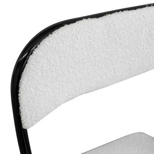 Декоративен сгъваем стол Mercado Trade, Метал, Бял