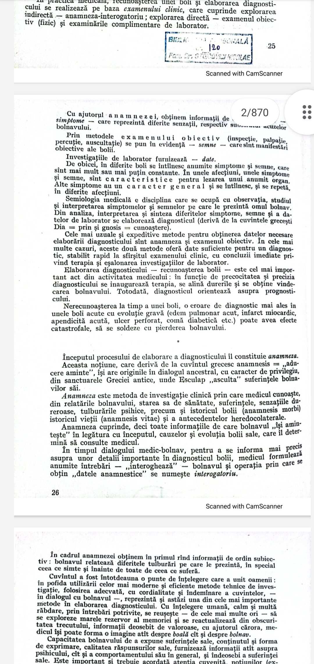 PDF Semiologie medicala Viorel Gligore