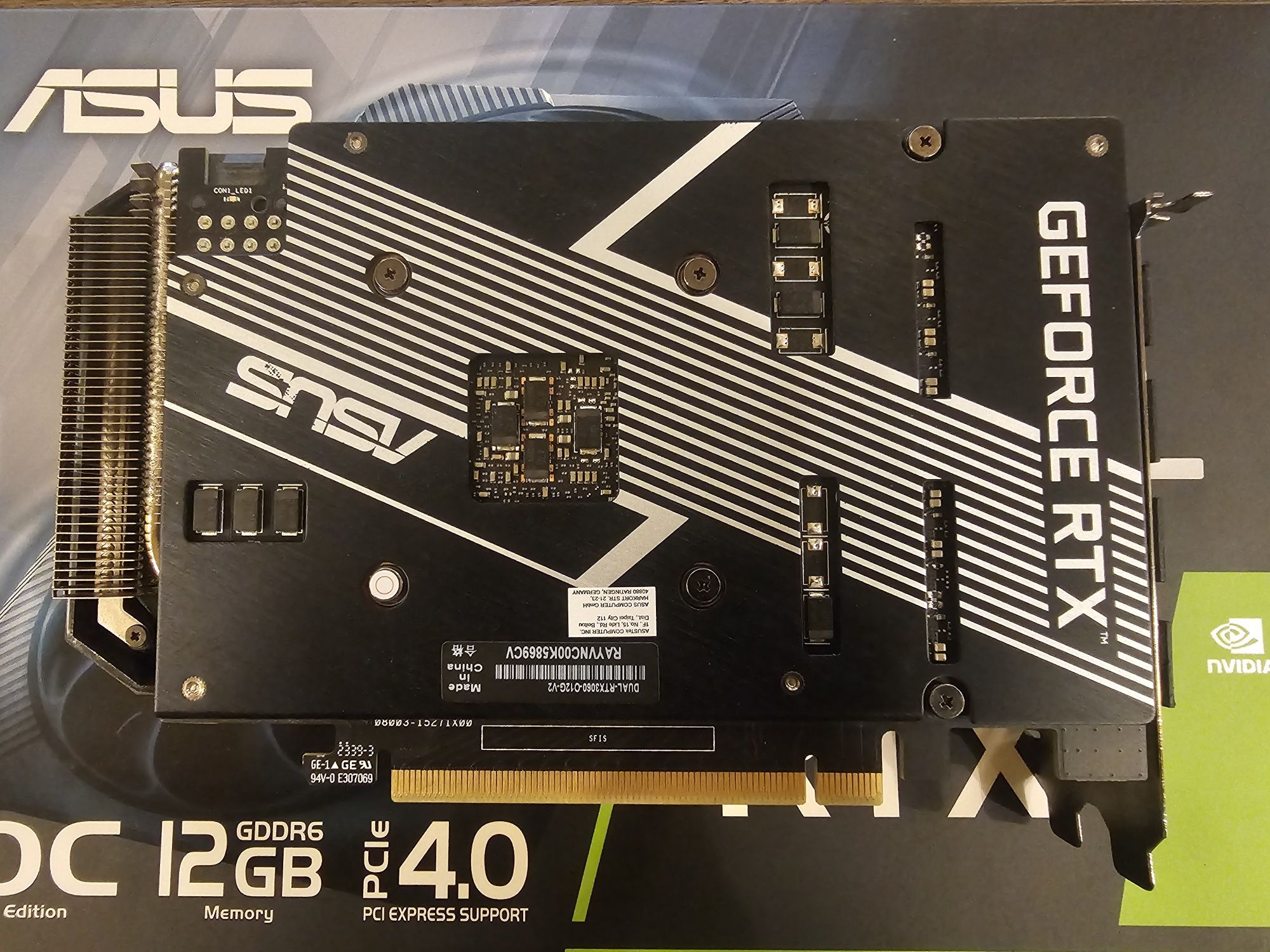 ASUS Nvidia RTX 3060 12GB остатъчна гаранция